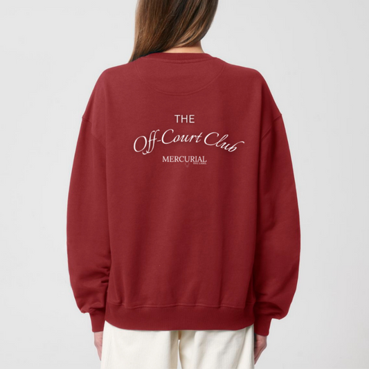 The Offcourt Club Sweatshirt - Cardinal Red
