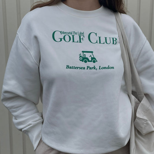 Oversized Golf Club Sweatshirt - Offwhite
