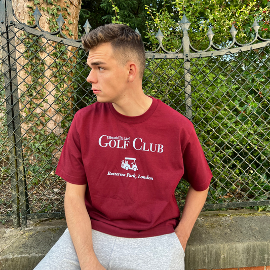 Golf Club T-Shirt - Weinrot